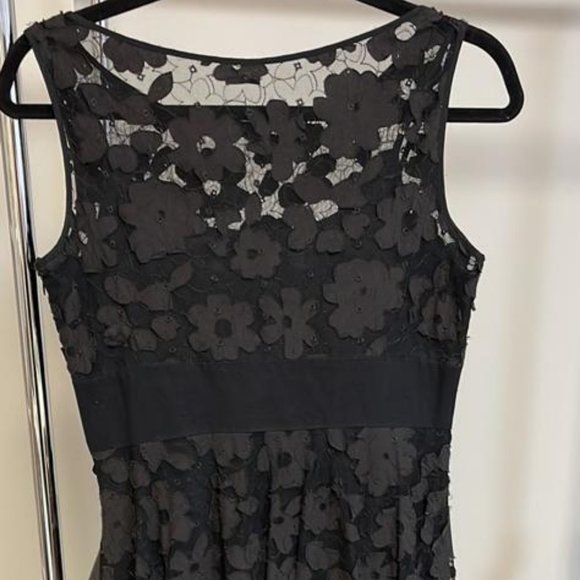 COPY - Adrianna Papell Black Dress Size 8 - Picture 2 of 4